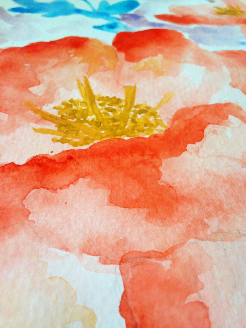 Floral Wall Art, Pink Flower Wall Art, Pink Flower Watercolor, Nursery