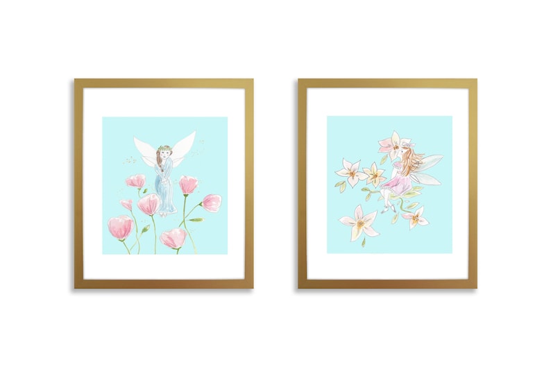 Nursery Wall Art Fairy Wall Art Fairy Art Watercolor Fairy Etsy