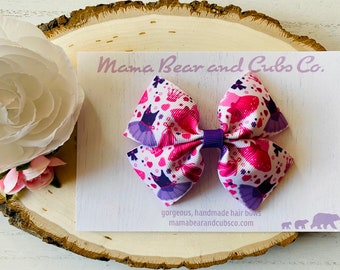 Over the Top Ballet Bow Ballet Boutique Hair Bow Ballet Dance Bow Dance Bow Dance Hair Bow Pink and Silver Ballet Bow Ballet Bow