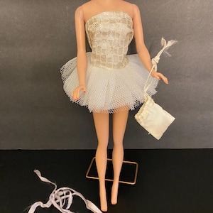 Vintage Barbie Fashion Clothes Ballerina tutu and Ballet shoes Costume For Barbie and Midge collector