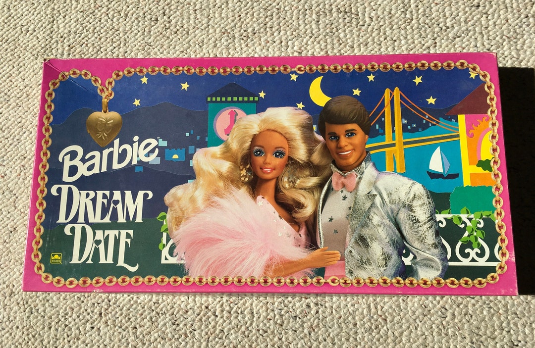 Barbie Dream Date Board Game Mattel 1992 Barbie and Ken - Etsy