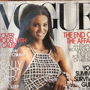 VOGUE Magazine Paris May 2002 LIYA KEBEDE Eva Herzigova