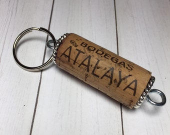 Wine Cork Keychain - from Bodegas Wine