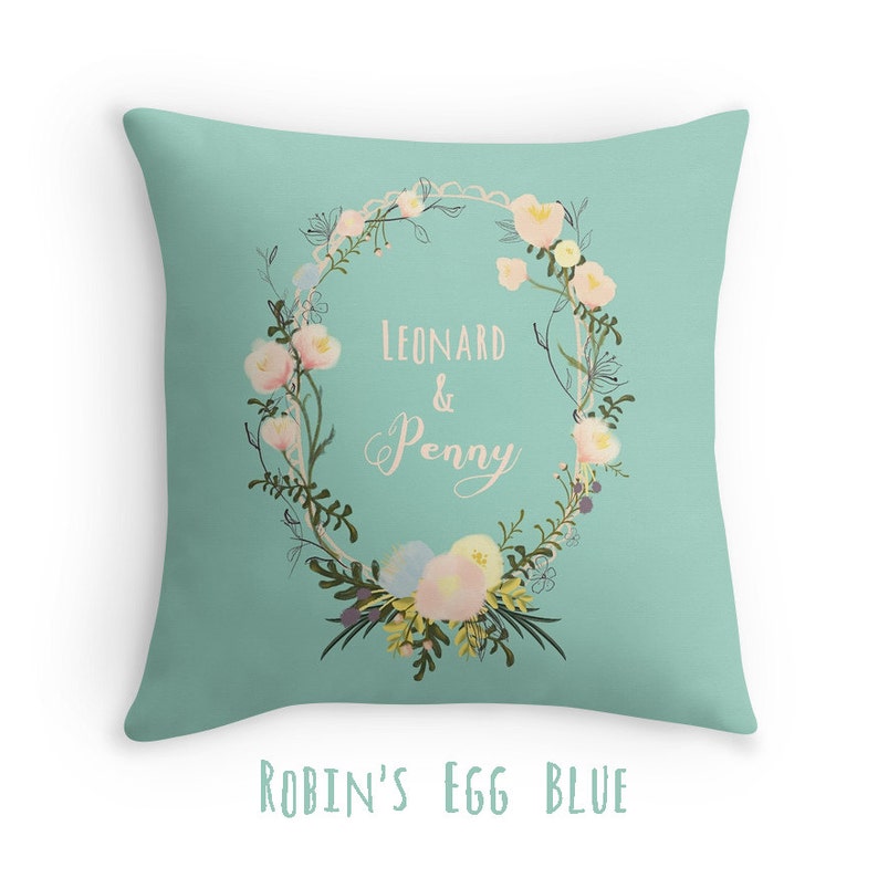 Custom Pillow Cover Personalized Name Pillow Couples Names Etsy