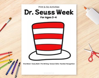 Dr. Seuss Week Activities for Preschoolers, Ages 2-4 (Printable)