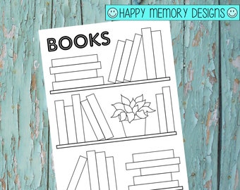 Rastreador de Bullet Journal - Registro de lectura - Libros leídos - Rastreador de libros - Descarga digital / Imprimible