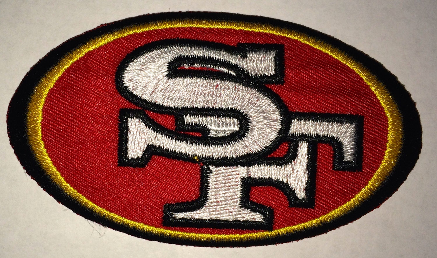 San Francisco 49ers 3 x 2 inch patch iron on or sew on from topqualitypatches on Etsy Studio