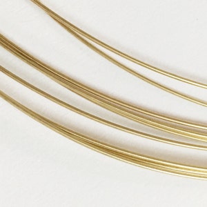 Solid Gold Jewelry Wire 20 gauge, Half Hard Wire For Jewelry Making, 28g-5g, 4 Inches Wire Supply, 22K Gold Findings, Gold Wire For Wrapping
