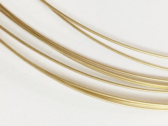 Solid Gold Jewelry Wire 20 Gauge Half Hard Wire for Jewelry