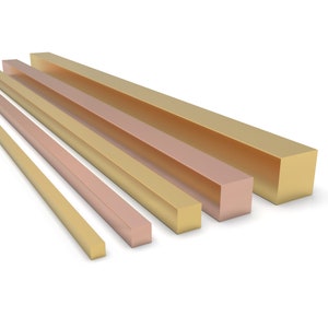 Solid Gold Jewelry Wire 14K, Square Wire 18K Gold, Half Hard Wire, 18g -7g, 4 inch (10 cm), 22K Jewelry Making Wire Supply, Wire For Jewelry