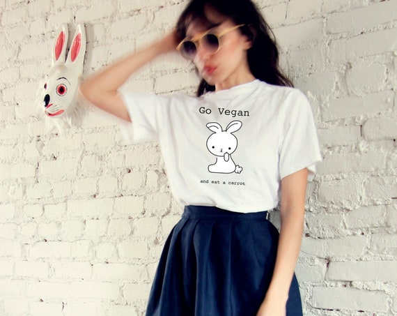 Go Vegan Bunny Tee