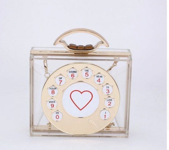 Telephone clutch purse, cross body bag for women