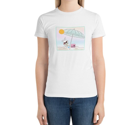 Beach Bunny tee, Bunny Shirt, Animal Lover Gift, Cute TShirt, Love My bunny, Bunny Shirt