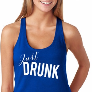 Solo ubriaco serbatoio, Ladies'The Terry Racerback Tank, divertente camicia. Vestiti di mamma camicia, regalo di nozze, f allenamento, serbatoio di nozze