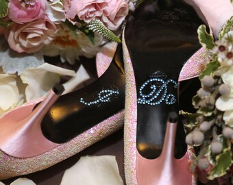 I DO Wedding Shoe Stickers, Something Blue, Crystal Rhinestone, Bridal Shower Gift, Bachelorette Party, Engagement, Free Shipping