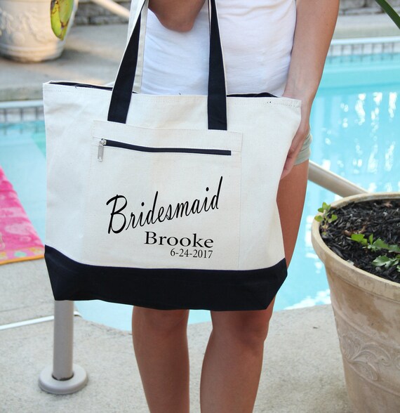Custom Flower Totes, Personalized Floral Tote Bag, Wildflower Totes