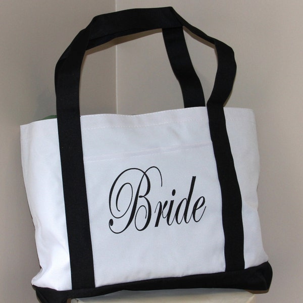Bride  Bag: Tote Bag, Bridal Shower Gift, Bachelorette Party, Engagement, Carryall, Tote Bag