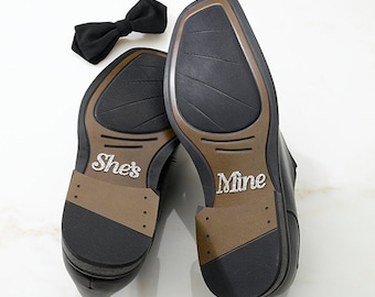 She’s Mine  Shoe Stickers,Bridal Shower Gift, Bachelorette Party, Engagement