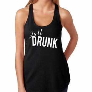 Solo ubriaco serbatoio, Ladies'The Terry Racerback Tank, divertente camicia. Vestiti di mamma camicia, regalo di nozze, f allenamento, serbatoio di nozze