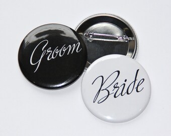 Bachelorette Party ,Bride & Groom  Buttons  2.25",Bridal Shower Gift, Bachelorette Party, Engagement