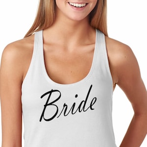 Bride Tank Shirt, Ladies&#39;The Terry Racerback Tank , funny shirt.Mom Shirt, Wedding  Gift,f workout clothes, Wedding Tank