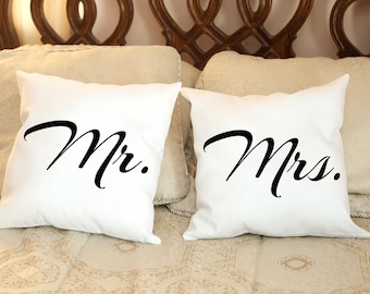 Pillow Cover,Mr. or Mrs. Pillow, Custom Pillow, Wedding Pillows, Home Sweet Home Pillow, Decorative Pillows, Designer Pillow, Wedding,