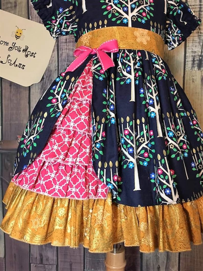 Hanukkah Dress Menorah Dress Holiday Dress Celebration - Etsy