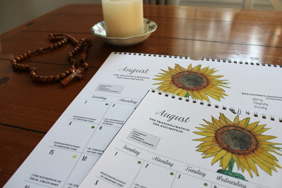 2021 Catholic Liturgical Wall Calendar Liturgical Living | Etsy