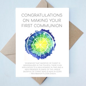 Carte De Confirmation Felicitations Catholique Fait Main Etsy France