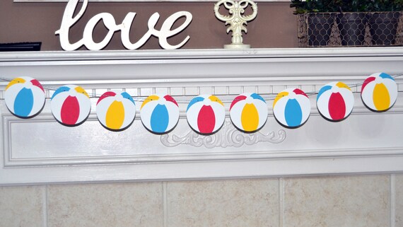 beach ball garland