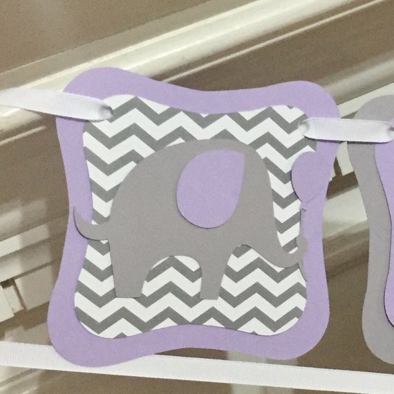 Elephant Baby Shower Banner Little Peanut It S A Girl