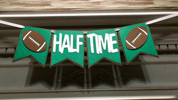 Football Half Birthday Banner Half Time Football Banner - Etsy