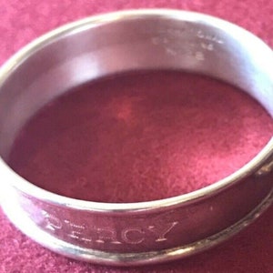 International Sterling Silver Napkin Ring &quot;Percy&quot; name engraved