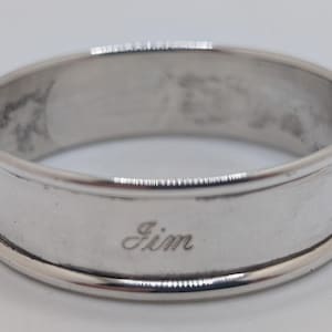 Gorham Sterling Silver Napkin Ring &quot;Jim&quot; name engraving