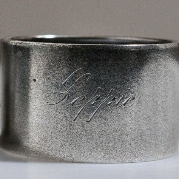 Antique Gorham Sterling Silver Napkin Ring "Seppie" name engraving