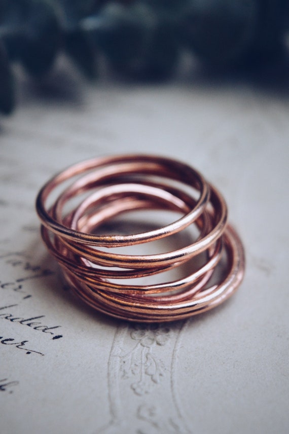 Thin copper best sale ring