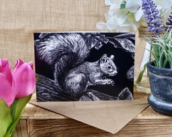 Red Squirrel Greeting Card