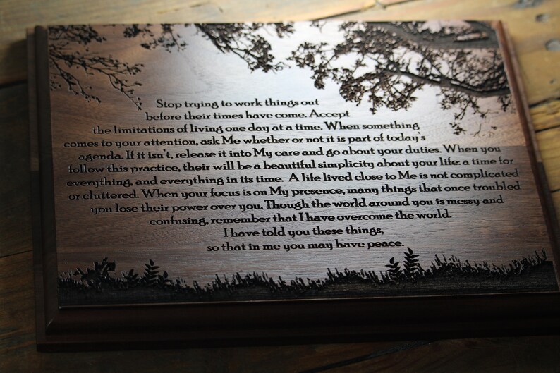 Personalized Engraved Wood Plaque Wall Hanging Art Customize Etsy