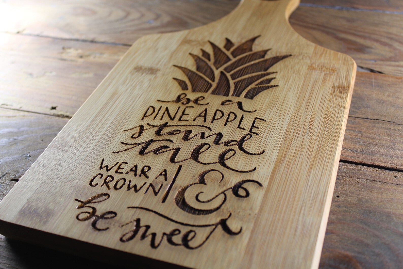 Personalized Cutting Board Pineapple Cutting Board Pineapple Etsy