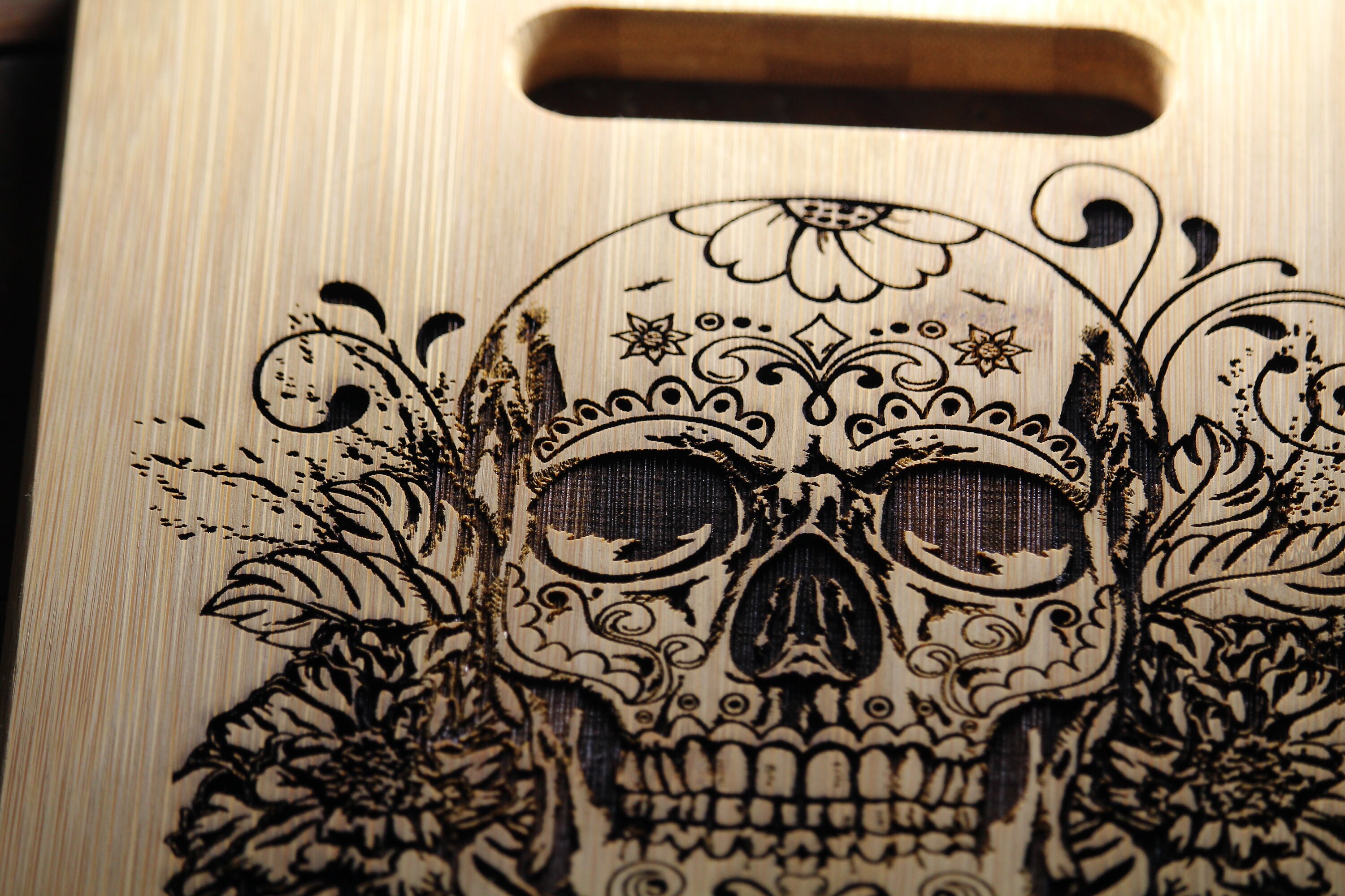 Personalized Sugar Skull Cutting Board Unique Gifts for Etsy