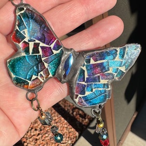 butterfly mosaic sun catcher