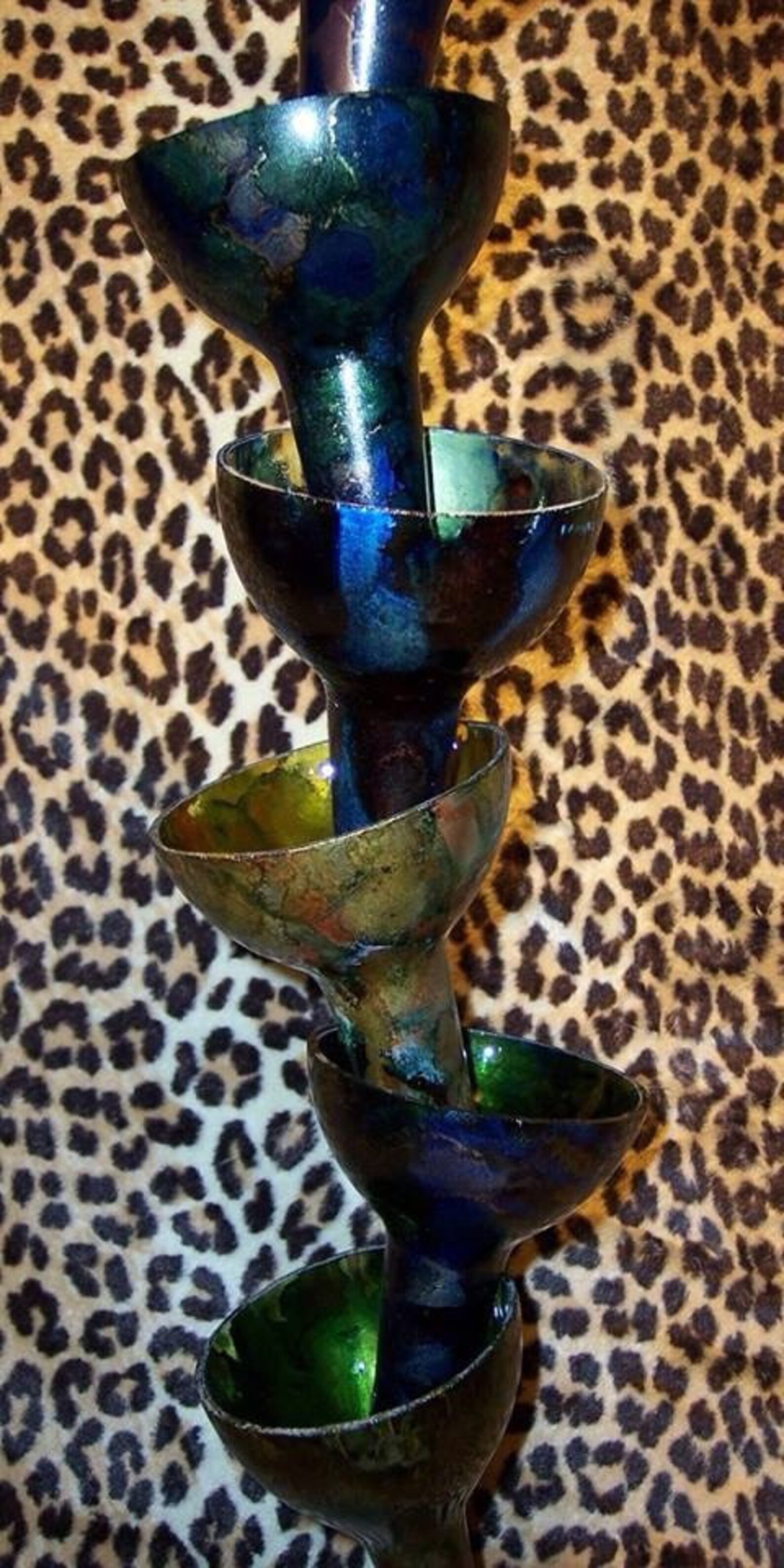 Rain Chain // Wine Bottle Sun Catcher // Wine Bottle Rain Catcher ...