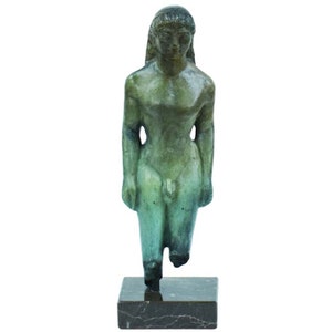 Kouros bronze statue - Youth Man - Aristocratic Culture - Arete Beauty Nobility