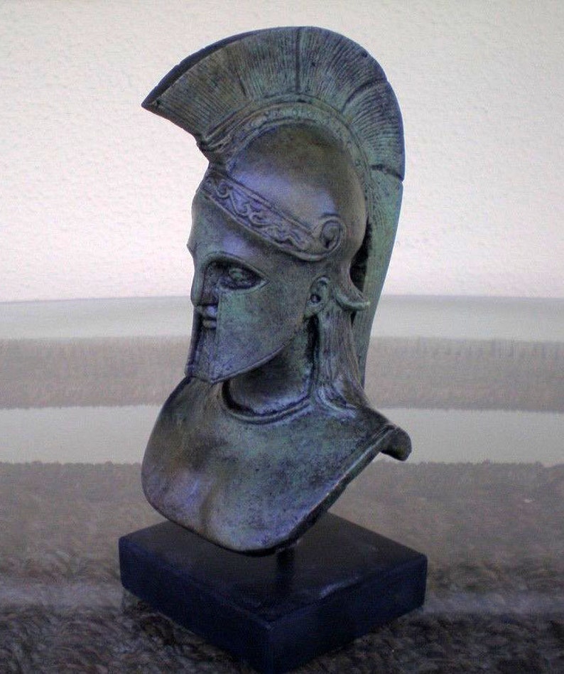 Leonidas King of Spartans Bronze Bust Etsy