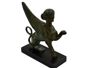 Esfinge Estatua de bronce Escultura antigua griega basada en mármol
