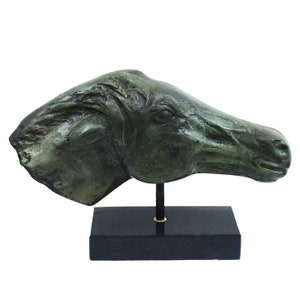 Horse Head bronze sculpture - Ancient Greece - Museum Reproduction