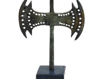 Double Headed Axe - Bronze small Labrys - Museum Reproduction - Minoan Period