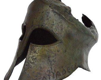 General Miltiades Bronze Helmet from Battle of Marathon - Olympia Museum Replica