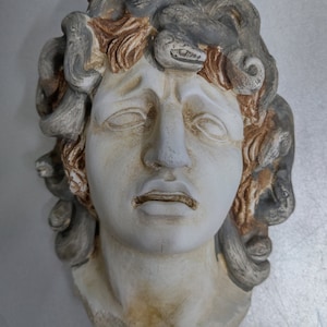 Medusa Greek mythology sculpture relief wall hanging artifact