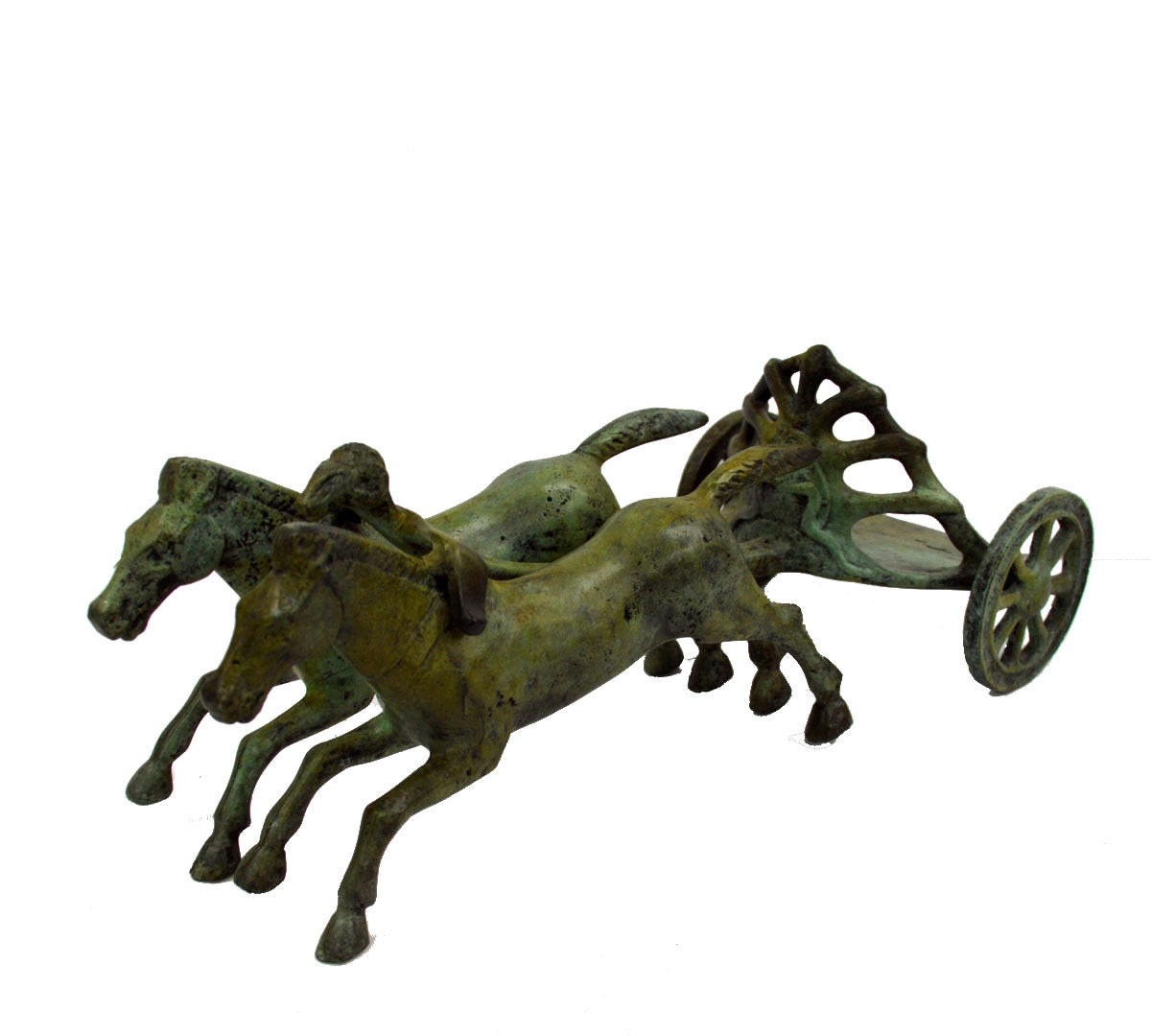 Ancient Greek bronze chariot reproduction